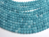 Matte Jade - Blue, 6mm Round-BeadBeyond