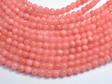 Jade - Salmon Pink, 6mm Round-BeadBeyond