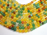 Rainbow Agate Beads, Round, 8mm, 15.5 Inch-BeadBeyond