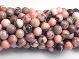 Pink Zebra Jasper, 8mm Round Beads-BeadBeyond