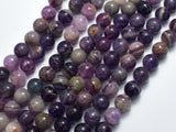 Purple Fluorite, 8mm Round Beads-BeadBeyond