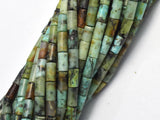 Africa Turquoise, Approx. 2x4mm, Tube Beads-BeadBeyond