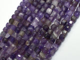 Amethyst, 5.5x5.5mm Faceted Cube Beads, 13 Inch-BeadBeyond