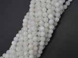 White Rainbow Moonstone 6mm Round Beads-BeadBeyond