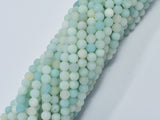 Matte Amazonite 4mm Round Beads-BeadBeyond
