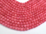 Jade Beads-Pink, 8mm Round Beads-BeadBeyond