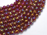 Mystic Coated Carnelian, 8mm Faceted Round-BeadBeyond