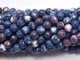 Rain Flower Stone, Blue & Purple, 6mm (6.7 mm) Round-BeadBeyond