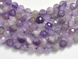 Amethyst, 4mm Micro Faceted Round-BeadBeyond