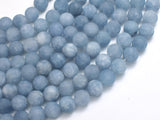 Matte Jade - Aquamarine Color, 8mm Round-BeadBeyond