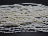 Mother of Pearl, MOP, Creamy White, 4mm, Round-BeadBeyond