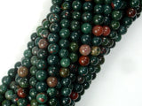 Indian Bloodstone Beads, 4mm (4.6mm) Round Beads-BeadBeyond