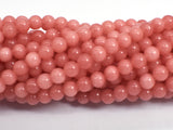 Malaysia Jade - Peach Pink, 4mm (4.5mm), Round-BeadBeyond