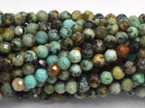 African Turquoise, 3mm Micro Faceted Round-BeadBeyond