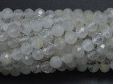 Clear Quartz, 4mm Micro Faceted Round-BeadBeyond