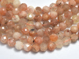 Sunstone, 4mm (4.5mm) Micro Faceted Round-BeadBeyond