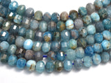 Apatite, 3x3.8mm Micro Faceted Rondelle-BeadBeyond