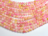 Jade - Pink & Yellow, 6mm Round-BeadBeyond