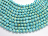Mashan Jade - Blue, 8mm (8.5mm) Round-BeadBeyond