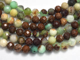 Australian Chrysoprase, 4mm Micro Faceted Round-BeadBeyond