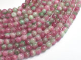Jade - Pink & Green, 6mm (6.5mm) Round-BeadBeyond