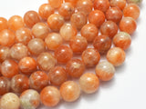 Orange Calcite Beads, 12mm Round Beads-BeadBeyond