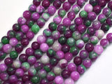 Jade - Ruby & Green, 6mm Round-BeadBeyond