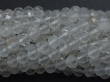 Clear Quartz, 4mm (4.2mm) Micro Faceted Round-BeadBeyond