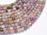 Pink Tourmaline Beads, 6mm Round-BeadBeyond