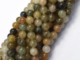 Lodolite Quartz, 8mm (8.5mm) Round-BeadBeyond