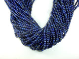 Natural Lapis Lazuli, 4mm (4.7mm) Round Beads-BeadBeyond