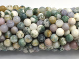 Matte Tree Agate Beads, Round, 6mm-BeadBeyond