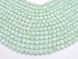 Green Angelite Beads, 8mm Round-BeadBeyond