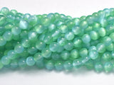 Selenite - Green & Blue, 6mm (6.5mm) Round-BeadBeyond