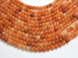 Red Aventurine Beads, 6mm Round Beads