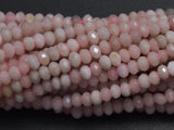 Pink Opal, 2x3mm Micro Faceted Rondelle-BeadBeyond