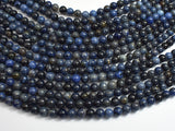 Dumortierite, 6mm Round Beads-BeadBeyond