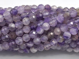 Amethyst, 4mm Micro Faceted Round-BeadBeyond