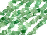 Green Aventurine, 4-9 mm Chips Beads, Long Strand-BeadBeyond