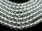 Clear Quartz Beads, 8mm Faceted Round Beads-BeadBeyond
