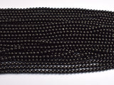 Jet Gemstone, 4mm (4.7mm) Round-BeadBeyond