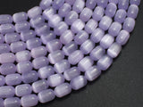 Selenite, Gypsum, Purple, 6x9mm Tube-BeadBeyond