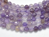 Amethyst, 3mm Micro Faceted Round-BeadBeyond