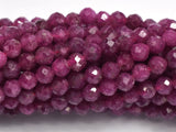 Ruby, 3mm Micro Faceted Round-BeadBeyond