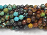 Natural Turquoise, 3mm (3.2mm), Micro Faceted Round-BeadBeyond