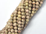 Fossil Jasper Beads, 6mm, Round Beads-BeadBeyond