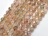 Red Gold Super Seven Beads, Rutilated Quartz, 8mm (8.5mm)-BeadBeyond
