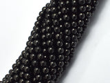 Jet Gemstone, 4mm (4.7mm) Round-BeadBeyond