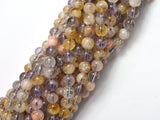 Amethyst, Citrine, 6mm Round-BeadBeyond
