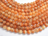 Orange Calcite Beads, 12mm Round Beads-BeadBeyond